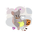 [C] Mousebert's Halloween Candy by UniaMoon