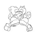 Cream and Marine Kissing by Sandunky