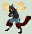 Mortaleredwolf request Chinese Dragon Red Panda Hybrid