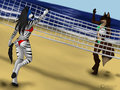 Volley Dolly on the beach by chocolatevixen
