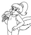 Candy Squirrel Ice Cream Cone