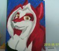 Striker Red Wolf Painting Commission 