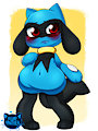 Shy Riolu by PlumpPanther