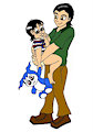 Con mi daddy!! x3