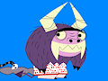 Eduardo is subjected to the 'Fur is Clothing' gag