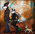 Walking the Dog by TheHuntingWolf