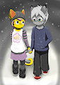 An Evening Walk in the Snow