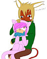 the choco rai and the lil' Kitty~ =^w^=