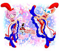 \*Commission*/: Amy and Rouge (Cancan Art Jam)
