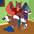 Husbands having fun by Infernothedragonwolf