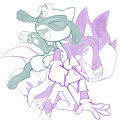 Sketch Request: Shadz and Hotaru by ZenDragonWolf12