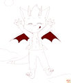 Adorable Zen Flying by ZenDragonWolf12