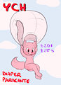 Diaper Parachute - Open YCH