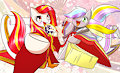 Juni Hitoe Poniko and Roku-chan!