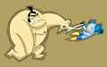 Constantine Chasing Robotboy by JaneMJ