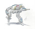 Colored Cougar OmniMech Sketch