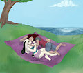 Lovely Cuddles by the Sea