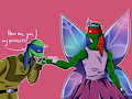Commision - Hero x Princess (TMNT) by tmntkokocake