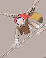 Claire on the Uneven Bars