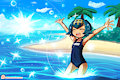 Lana casts Omega Heal! by lumineko