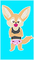 Finnick in pink diaper by Mrmoonbunnie