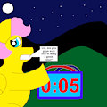 Fluttershy's Disarm Practice (Redrawn)