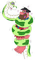 Fred Flintstone & Kaa: Coiled