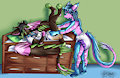 Changing time for Dubcub by Kitsuneskyy
