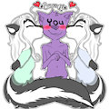 Skunkling Smooches! by AlexanderValentine