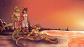 on the beach