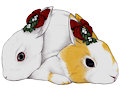 Mistletoe Rabbit Couple