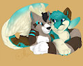 bonding snuggles by crazyredfox