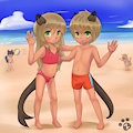Kemonomimi Jenny & Lee by AJDurai