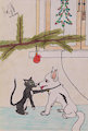 Bolt and Mittens Under the mistletowe