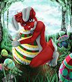 50 Watcher Raffle prize by Dom-the-Wolf by MikeyBunny
