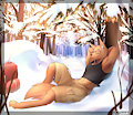 Hunter in Snowy Forest