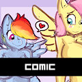 Fluttershy & Rainbowdash enlargement comic