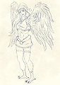 Harpy Christmas Sketch Commission