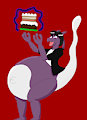 Christmas and birthday cake