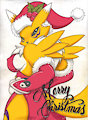 Merry Christmas renamon by Boxice