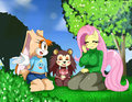 Cream,Sable & Fluttershy...