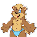 Jake the Otter (sticker made by RoareyRaccoon)