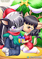 Aria & Scotty in Xmas night
