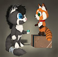 Art Trade with DarkSunshine92 by Quillyfox