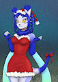 Christmas Pinup by BiohazardCreature by Diantlers