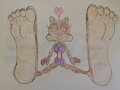 Sandy's Foot Flaunt