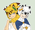 Brotherly Duo By Tophat-Zombie