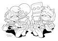 Sally & Amy Getting Tickled By Orbot & Cubot by DoctorMarc