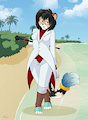Walking at sea shores by Helsy
