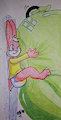 Bunny Under Pressure - ConejoBlanco - '17 by squeakybunny